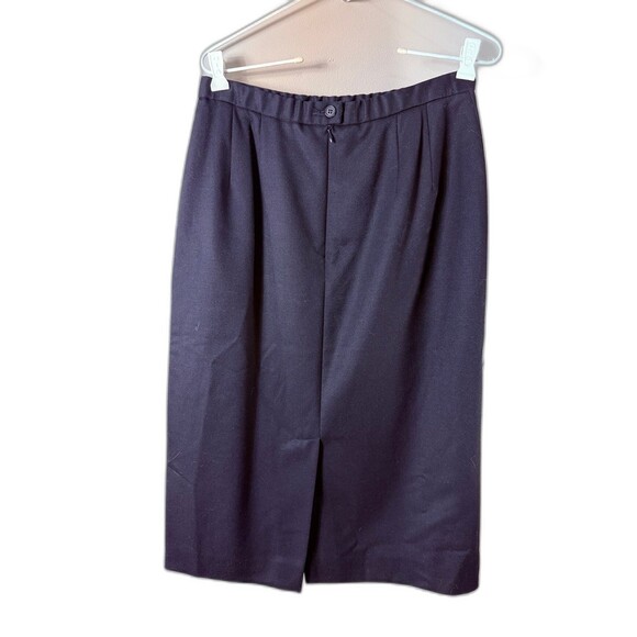 Vintage Pendleton Wool Skirt Suit Set - Black Wool Suit 10 - Picture 7 of 12